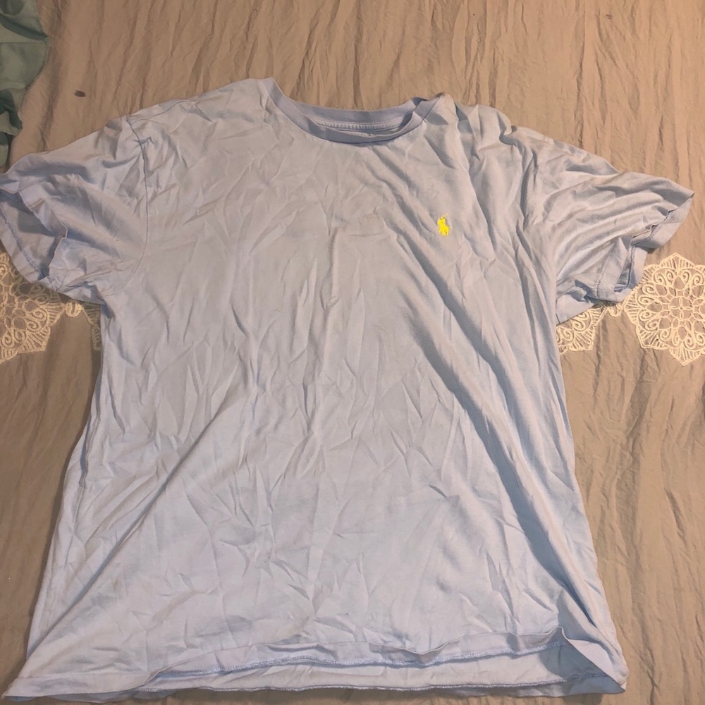 Light blue polo T-shirt